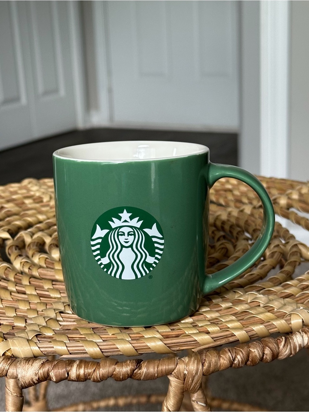 Starbucks Dark Green Ceramic Logo Mug